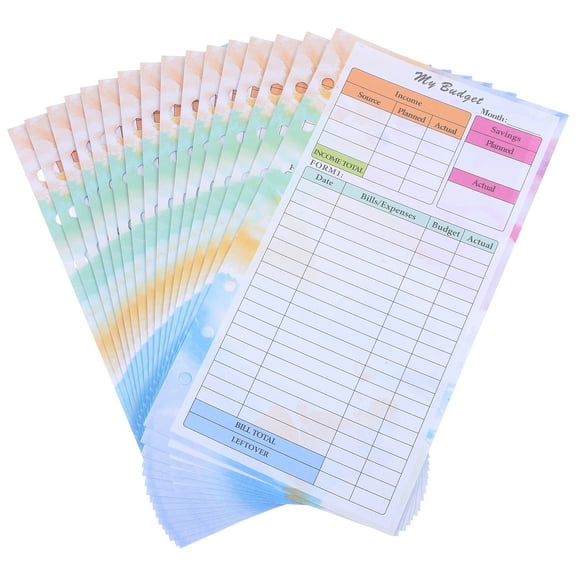 14 Sheets Planning and Budget Book 17.20X9.00X0.05CM