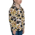 thumbnail image 3 of Sikiie Snake And Rose Youth Hoodie Sweatshirt Pullover Hooded Classic Casual Essentials Hoodiefor Boys Girls Kids -Large, 3 of 6