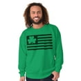 thumbnail image 3 of St Patrick's Day Irish-American Pride Sweatshirt for Men or Women Brisco Brands S, 3 of 6