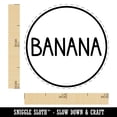 thumbnail image 2 of Banana Flavor Scent Rounded Text Self-Inking Rubber Stamp Ink Stamper - Dry Pad (No Ink) - Mini 1/2 Inch, 2 of 7