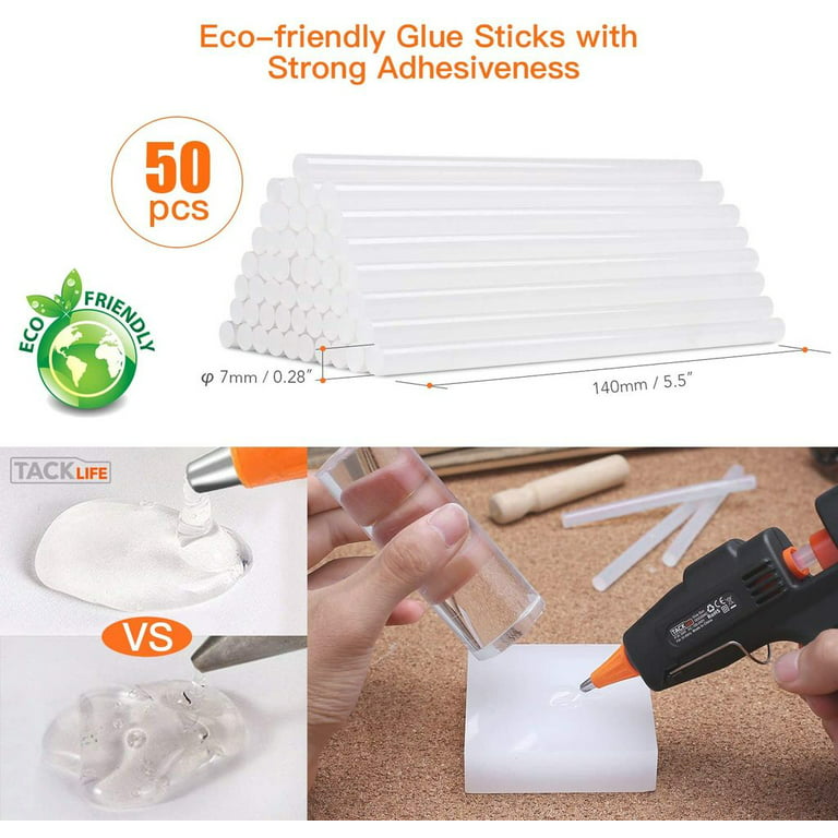 TACKLIFE Mini Hot Glue Gun 20w with 30 Pcs EVA Glue Sticks