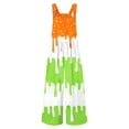thumbnail image 3 of Girls Romper Casual Pocket Print Jumpsuits Relaxed Fit Girls Boys Girls Jumpsuit Dark Blue 5-6 Years, 3 of 3