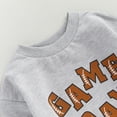 thumbnail image 4 of Okbabeha Toddler Baby Football Outfit Boy Girl Game Day Sweatshirt Long Sleeve Shirt Pullover Kids Top Fall Winter Clothes, 4 of 7