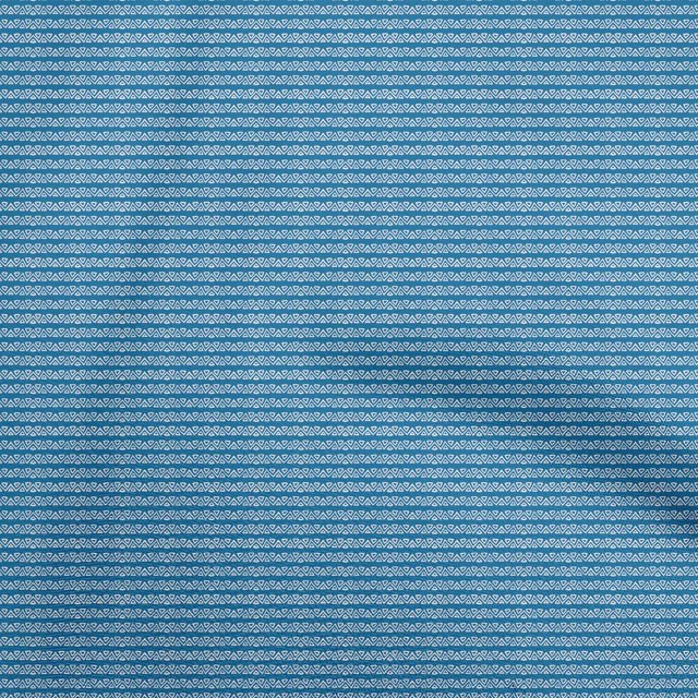 oneOone Cotton Silk Blue2 Fabric Asian Block Sewing Craft Projects Fabric Prints By Yard 42 Inch Wide