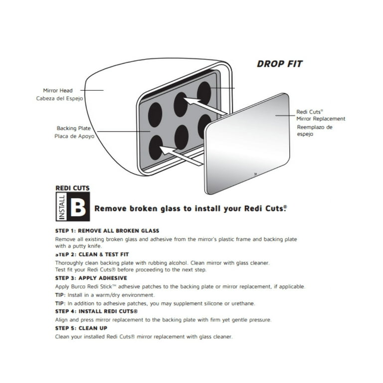 Specchietto Retrovisore Lato Guida Per Ford E-150, E-250, E-350 (08-09) - Burco 4236 - Foto 2
