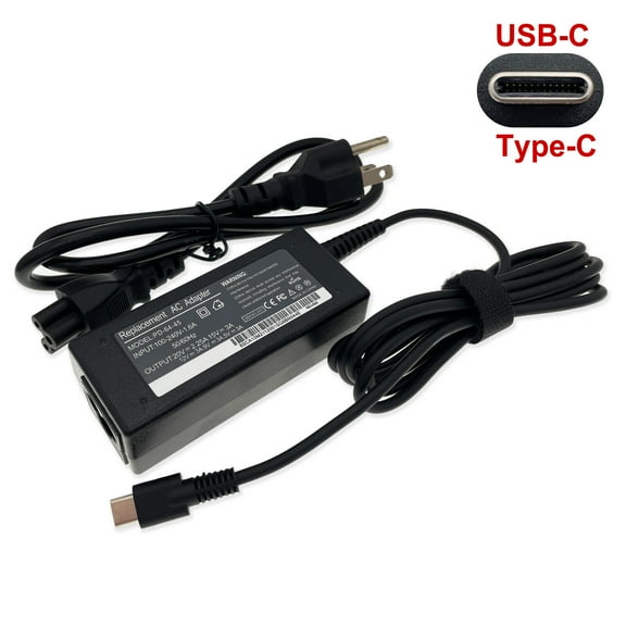 AC Adapter For Acer Chromebook 315 CB315-3H-C2C3 CB315-3H-C4QE 45W USB-C Charger