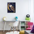 thumbnail image 4 of Stupell Industries Rustic Lodge Owl & Moon Forest Gray Framed Giclee Art, 24 x 30, by Michelle Ingari Designs, 4 of 8
