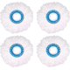 thumbnail image 1 of 4Pcs Microfiber Round Replacement Mop Heads,360 Rotation(Diameter 16cm), 1 of 5