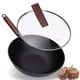 thumbnail image 1 of Sartén Wok de 13 Pulgadas con Tapa, Wok de Acero al Carbono para Estufas de Inducción, Eléctricas y de Gas, 1 of 8