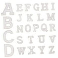 thumbnail image 4 of DINHEAROM 26Pcs A-Z Glitter Alphabet Applique Iron On Letters Glitter For Hats Shoes Shirts Socks, 4 of 8