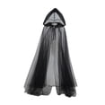 thumbnail image 3 of Capa con capucha de Halloween para disfraz de cosplay de Halloween para fiesta temática para mujeres y hombres 130 centímetros, 3 of 8