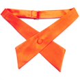 thumbnail image 3 of TOPTIE Womens Polyester Adjustable School Uniform Criss-Cross Bow Tie, Orange, 3 of 10