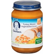 Gerber® 3rd Foods® Turkey, Rice & Vegetable Purees Dinner 6 oz. Jar