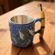 thumbnail image 2 of Billuyoard Taza de café con interesante asa de caña de pescar, tazas decorativas, taza de pescado para regalar, perfecta para pescadores, padres Juegos de servir café y té, 2 of 6