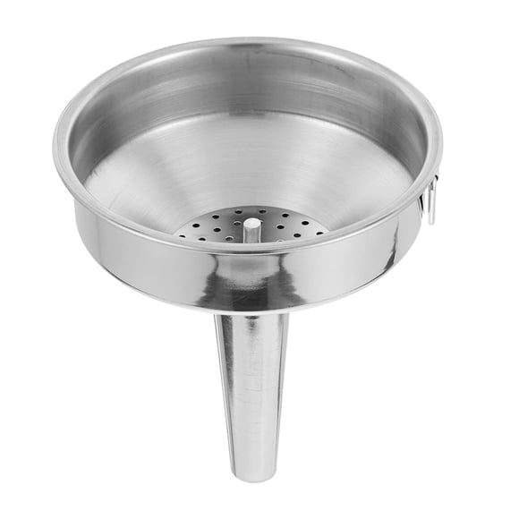 Easy Clean Portable Wine Filter Large Diameter Stainless Steel Funnel for Daily Use Silver