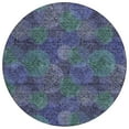 thumbnail image 2 of Addison Rugs Chantille Indoor/Outdoor Transitional Circles Purple Washable Round Rug, 8' x 8', 2 of 6