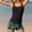 Black, variant on YOUYEDIAN Girls Tankini Swimsuit 2 Piece Bathing Suits for Girls Square Collar Swim Tank Top and Drawstring Bottoms (Dark Green, 9-10 Years)