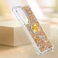 thumbnail image 4 of Funda para Honor 90 5G con Brillo Líquido Flotante, Purpurina, Parachoques y Anillo Giratorio Soporte, 4 of 5