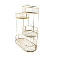 thumbnail image 3 of Cesta de alambre de 4 niveles, soporte para frutas, cuenco multiusos para verduras y encimeras. Oro, 3 of 9