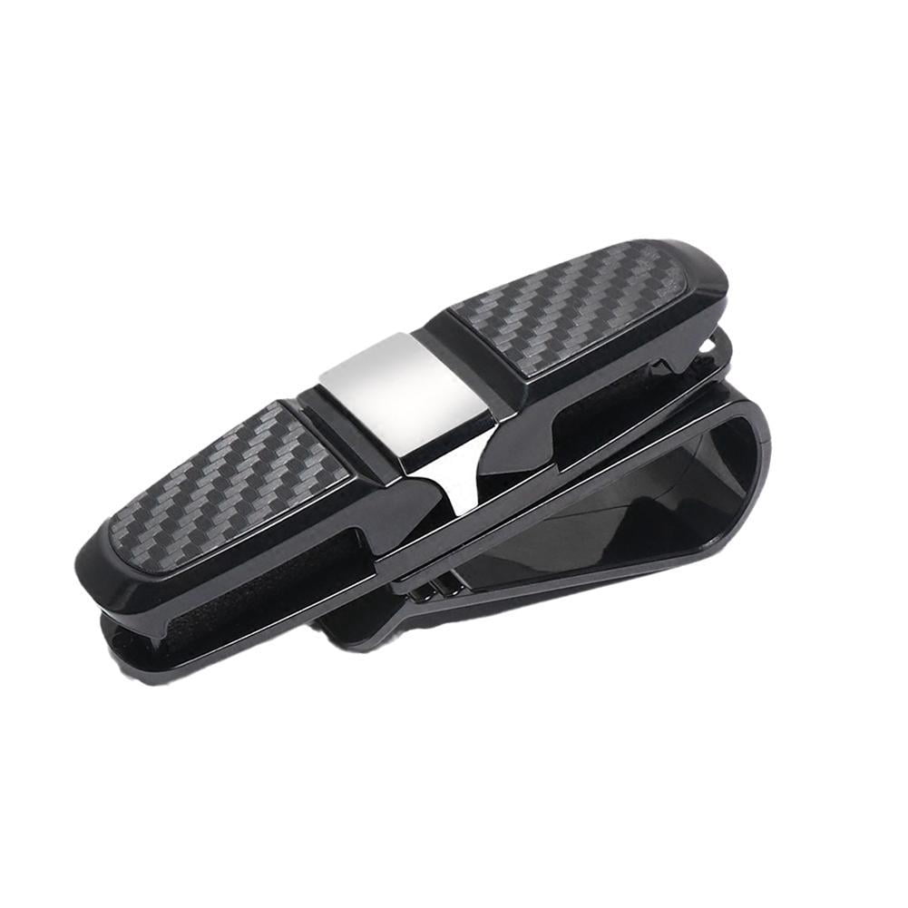 4 Color Car Sunshade Sunglasses Clip Holder Ticket Universal Car Card T9J3