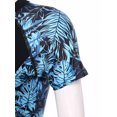 thumbnail image 4 of Jhaoyu Maillot de Bain pour Femme Grande Taille, Robe de Bain une Pièce à Manches Courtes avec Fermeture Éclair au Cou, Maillot Dermoprotecteur, Bleu 3TG, 4 of 6