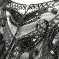 thumbnail image 2 of Inevnen Women Sequin Beaded Art Deco Evening Cape Vintage 1920s Shawl Wraps Bolero Flapper Cover Up, 2 of 3