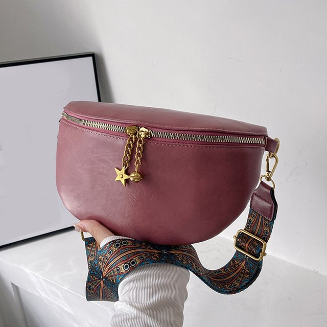 Riñonera Riñonera Bolso Riñonera a la moda con estampado de correa ancha, de cintura para mujer, de mensajero para viajes