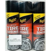 Meguiar's Classic Tire Shine 3 Pack Tire & Wheel Care Set 3 Cans Shine