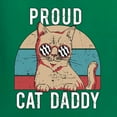 thumbnail image 2 of Proud Cat Daddy Cat Lover Ladies Racerback Tank Top, Kelly, Small, 2 of 5
