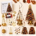 thumbnail image 5 of Aoznliie DIY Beaded Christmas Tree Kit, Bead Kit Xmass Tree with Maple Topper & Lights, Ideal Tabletop Christmas Decor for Home Office, 5 of 8