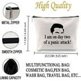 thumbnail image 2 of Zuo Bao I Am On Day Two Of a Panic Attack Cosmetic Bag Makeup Bag Gift For Women (Two Of a Panic Attack White), 2 of 7