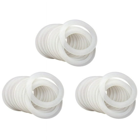 Silicone Sealing Rings Gasket for Leak Proof Jar Lids (72 Pack, Regular Mouth)