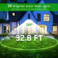thumbnail image 4 of Solar Motion Lights Outdoor, 2 Pack Super Bright Foldable Security Solar Outdoor Lights, Waterproof 2 Modes Wireless Motion Sensor Solar Lights for Outside Garden Front Door Yard, Warm White, 4 of 7