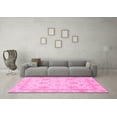 thumbnail image 3 of Ahgly Company Indoor Round Oriental Pink Modern Area Rugs, 4' Round, 3 of 4