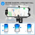 thumbnail image 3 of Amdohai Motorcycle Phone Mount Holder Waterproof Motorcycle Cell Phone Holder Anti-theft 360° Rotation Motorbike Rearview Mirror Mount for 3.5-6.5inch Phone, 3 of 5