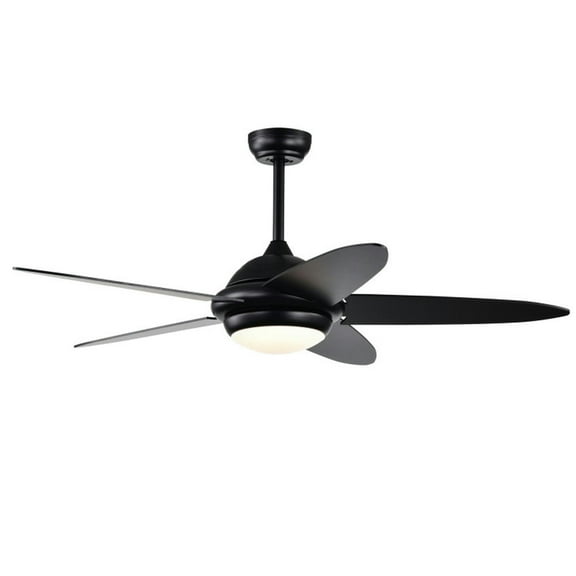 GVN Ceiling Fans, Small Indoor Ceiling Fan,52 Inch Ceiling Fan with Lights and 3 Lighting Colors-Black