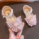 thumbnail image 4 of Puntoco Sandalias De Verano Para Bebés,Sandalias Para Niñas Zapatos De Princesa Con Lazo Suela Suave Para Bebé Zapatos De Baile Con Diamantes Brillantes Zapatos De Rendimiento Rosa 26, 4 of 9
