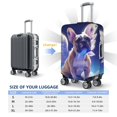 thumbnail image 5 of Haiem Night Sky Winged French Bulldog Luggage Cover Printed Suitcase Covers for Luggage Elastic Washable Suitcase Protector Fits 18-32 Inch Luggage-Medium, 5 of 8