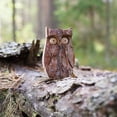 thumbnail image 4 of Wooden Owl Figurines Home Decorations - Rustic Owl Statue - Gift for Owls Lovers - Small, 4 of 6