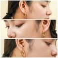 thumbnail image 4 of JeenMata 3 Pares de Aros Minimalistas Ovalados Joyería para Uso Diario, Juego de Aros Asequibles para Mujeres, 4 of 5