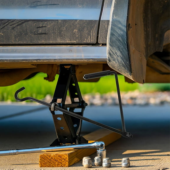 LIFKOME 2pcs Jack Crank Handle Replacement Jack Accessory Metal Trailer Jack Handle Hand Jack Tool Lifting Crank Handle Lift Jack Handle