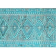 thumbnail image 1 of Ahgly Company Indoor Rectangle Southwestern Light Blue Country Area Rugs, 2' x 4', 1 of 4