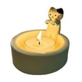 thumbnail image 6 of Tnobhg Cartoon Cat Candle Holder Living Room Kitchen Bathroom Resin Warming Paws Kitten Candlestick Desktop Decoration Christmas Birthday Gift, 6 of 7