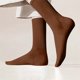 thumbnail image 1 of Calcetines de invierno para hombre y mujer, cómodos, transpirables, de punto, con cordón, de tubo medio, de algodón., 1 of 6