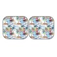thumbnail image 7 of Bingfone Watercolor Sailboat Windshield Sun Shade 2-Piece Foldable Car Front Window Sunshade for Most Sedans SUV Truck - Medium, 7 of 7