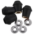 thumbnail image 1 of Miangastore 4 pcs Bass Drum Threaded Rubber Feet with Locking Nuts Universal Drum Leg Stand Base Durable Plastic Material Stable Support for Marching Drum Leg Supports and Floor Drum Legs, 1 of 8
