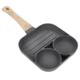 thumbnail image 1 of Miangastore 1Pcs Fried Egg Skillet Nonstick Omelette Pan Aluminium Grey Simple Design Kitchenware, 1 of 8