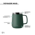 thumbnail image 2 of Taza de café de viaje, simple y moderna, Voyager, 350 ml, acero inoxidable, 2 of 4