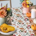 thumbnail image 4 of Fall Mushroom Cotton Linen Table Runner, Washable Table Runners for Kitchen, Dining Room, Holiday, Home Party Table Decor, 13x48 Inches, 4 of 9