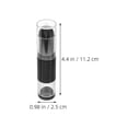 thumbnail image 2 of NIYANGLE Travel Makeup Brushes Set Refillable Plastic Black for All Skin Types, 2 of 8